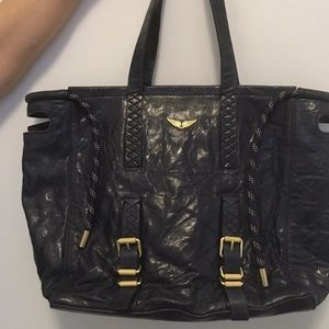 Zadig & Voltaire leather navy bag